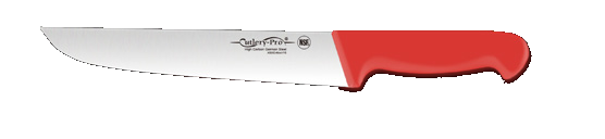 Straight Butcher Knife 15cm Red Handle