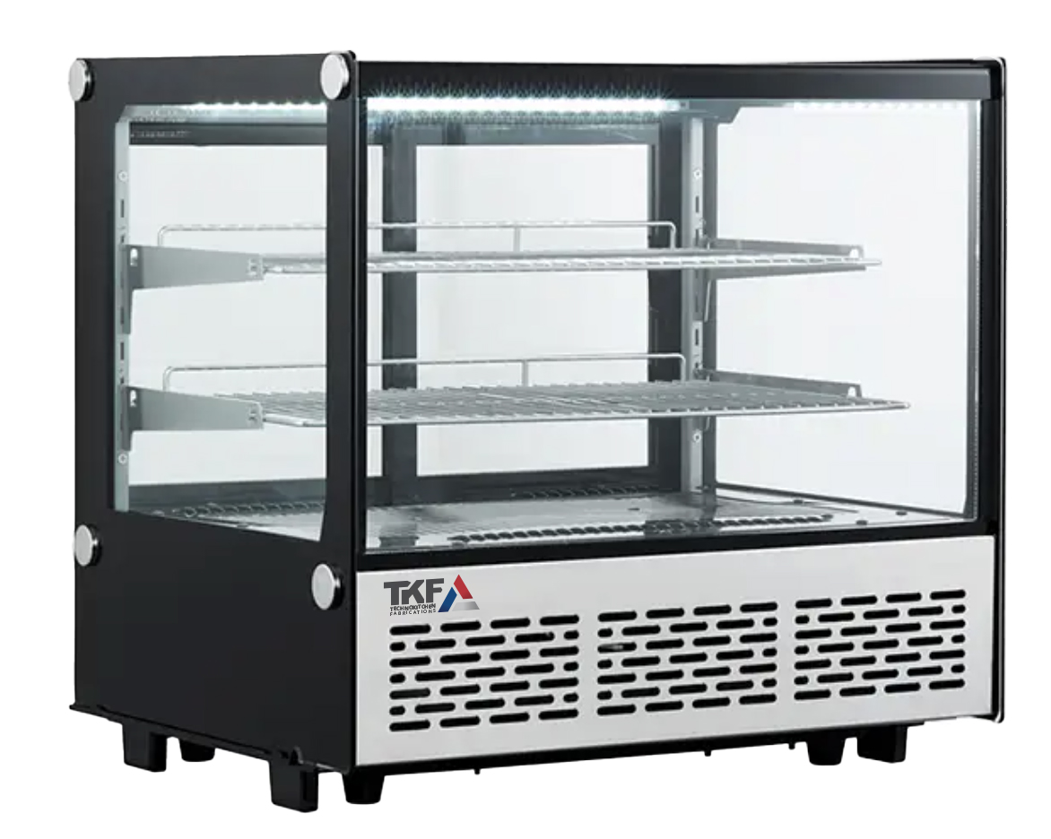 Counter Display Refrigerator 4-Sided Glass 70cm — TKF France