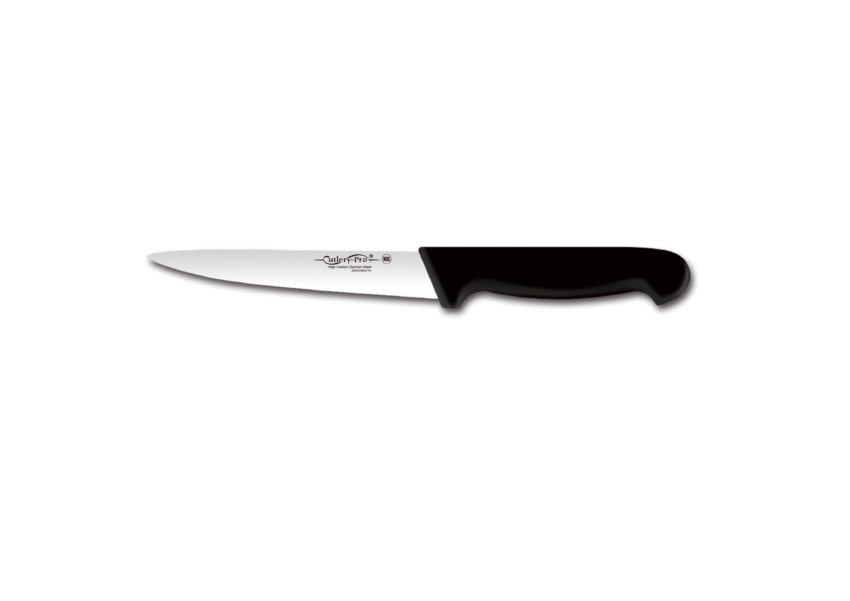 Pointed Boning Knife 15cm Black Handle