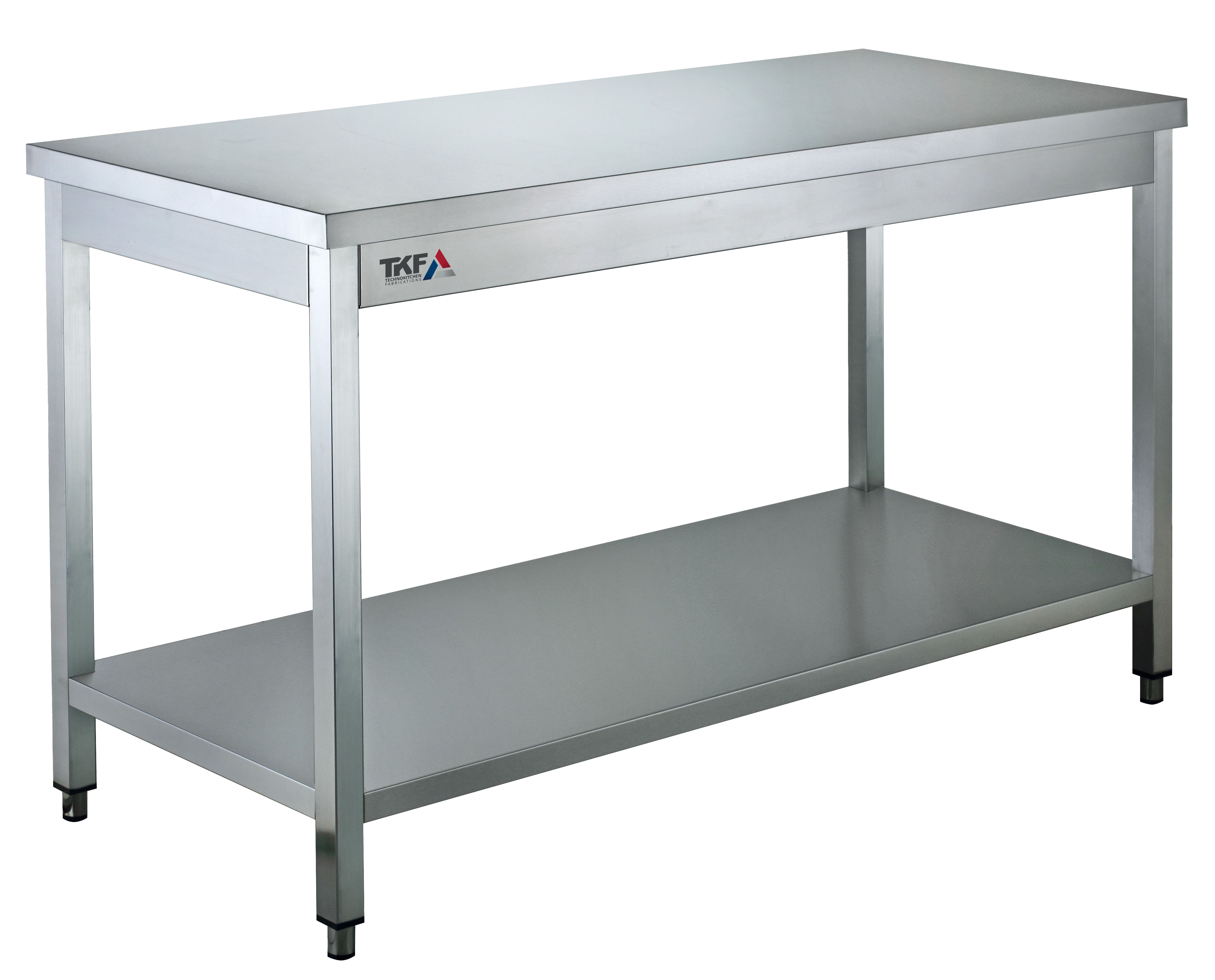 SS Working Table with Undershelf 150x70x85cm