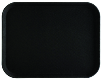 Non-Slip Serving Tray Black PP 555x405mm