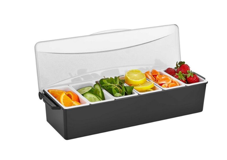 6-Deep Condiment Holder 474x168x180mm — TKF France