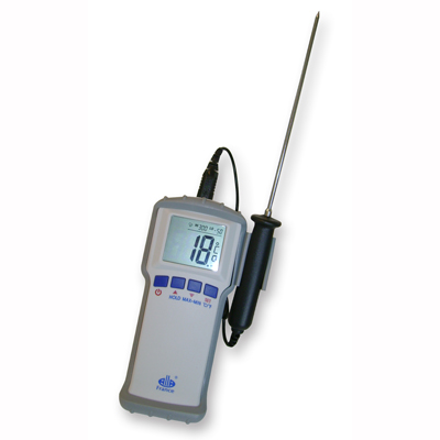 HACCP Digital Thermometer with Detachable Black Probe — ALLA France