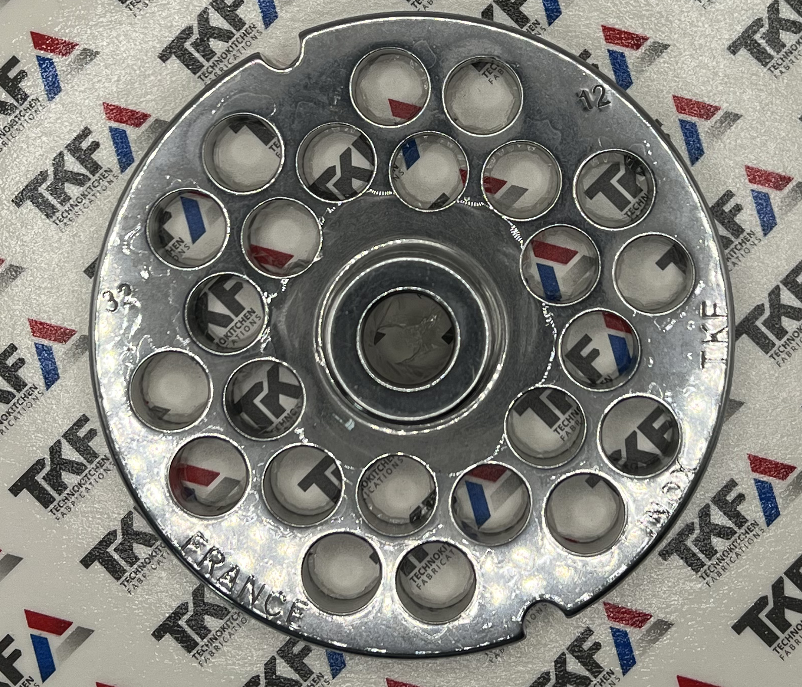 Meat Mincer Strainer S/S Size 32 12mm Holes — TKF France