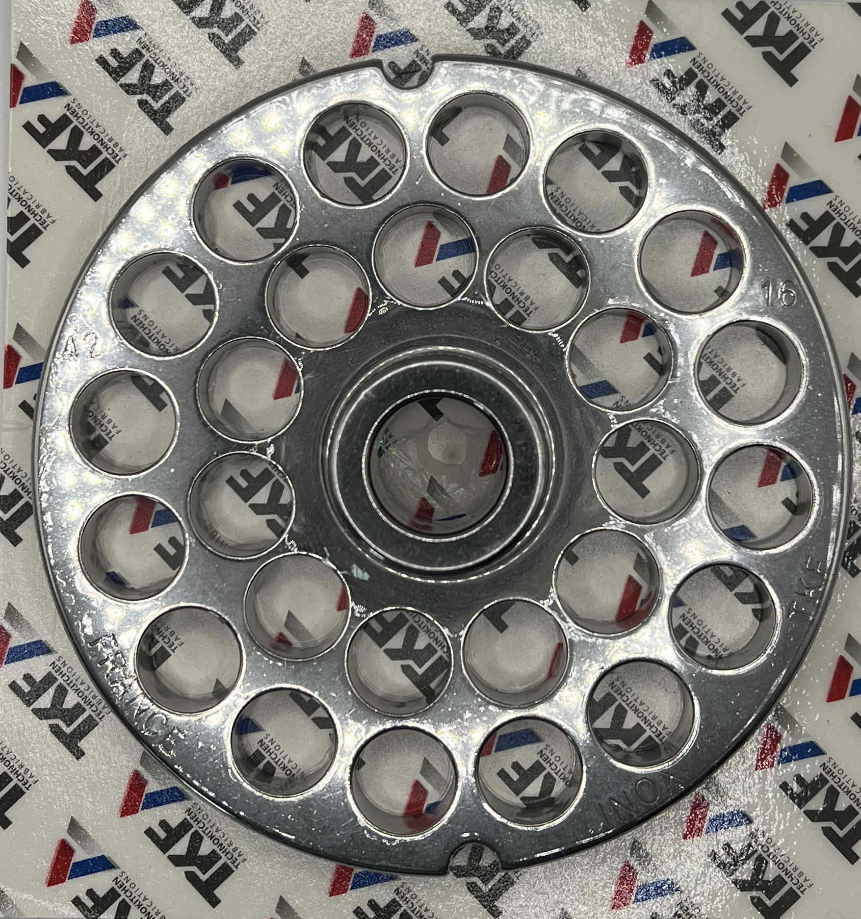 Meat Mincer Strainer Size 42, 16mm Holes — TKF France