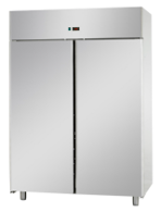 S/S Double Door Upright Refrigerator 1400L GN 2/1 — TKF France